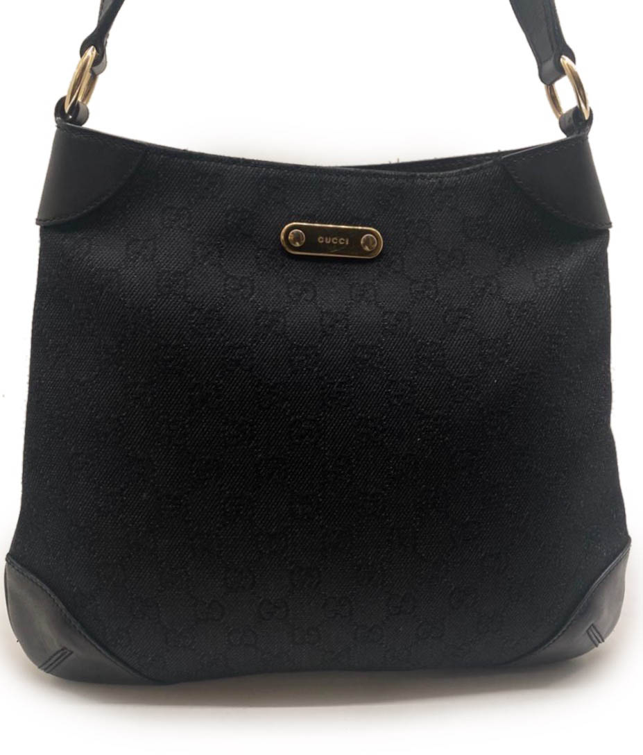 Gucci Black Monogram Vintage Bag - Image 5
