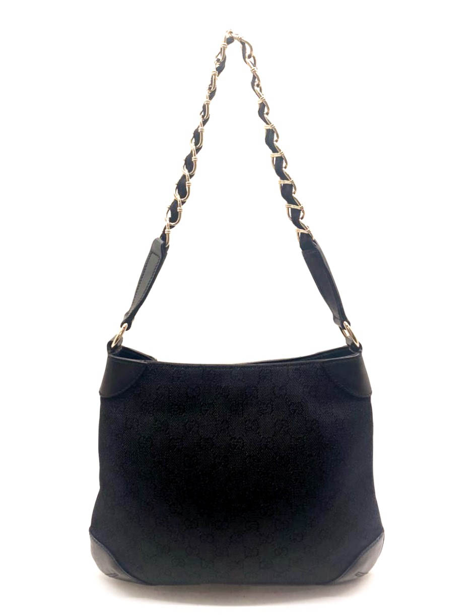 Gucci Black Monogram Vintage Bag - Image 4
