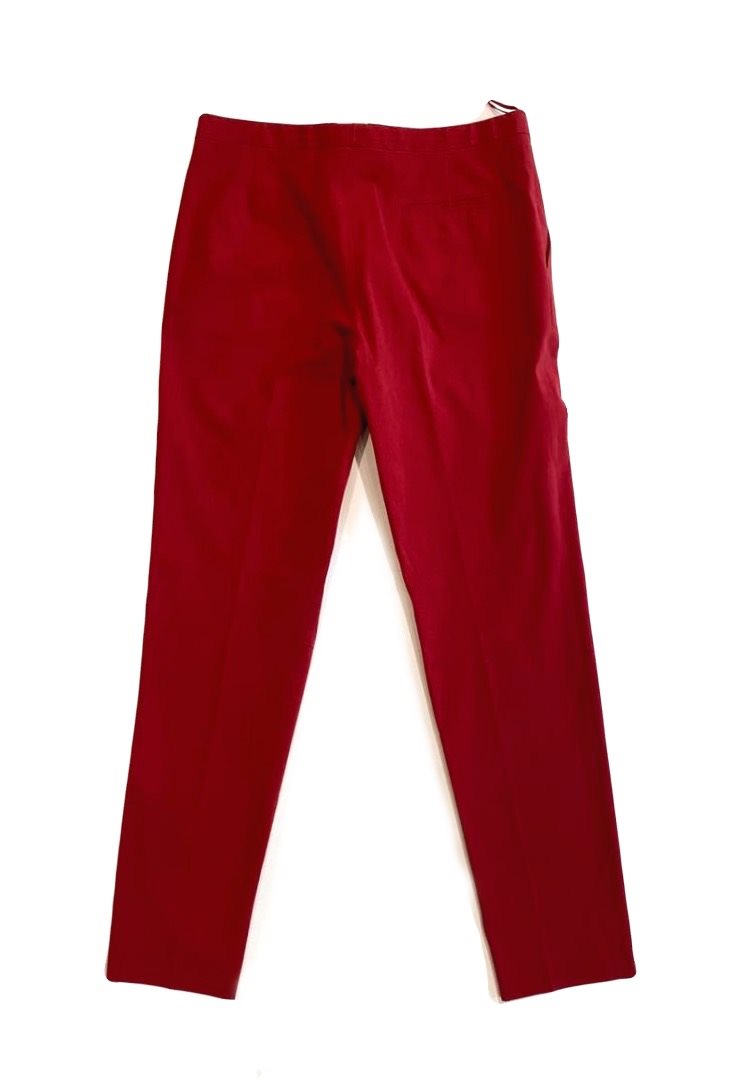 Prada Red Cotton Pants - Image 2