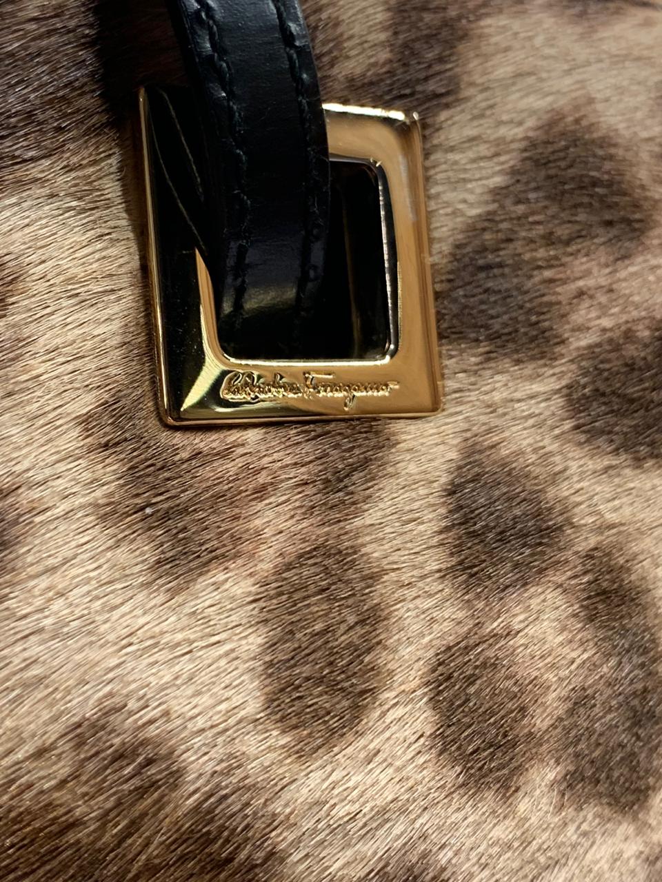 Salvatore Ferragamo Leopard Print Bag - Image 4