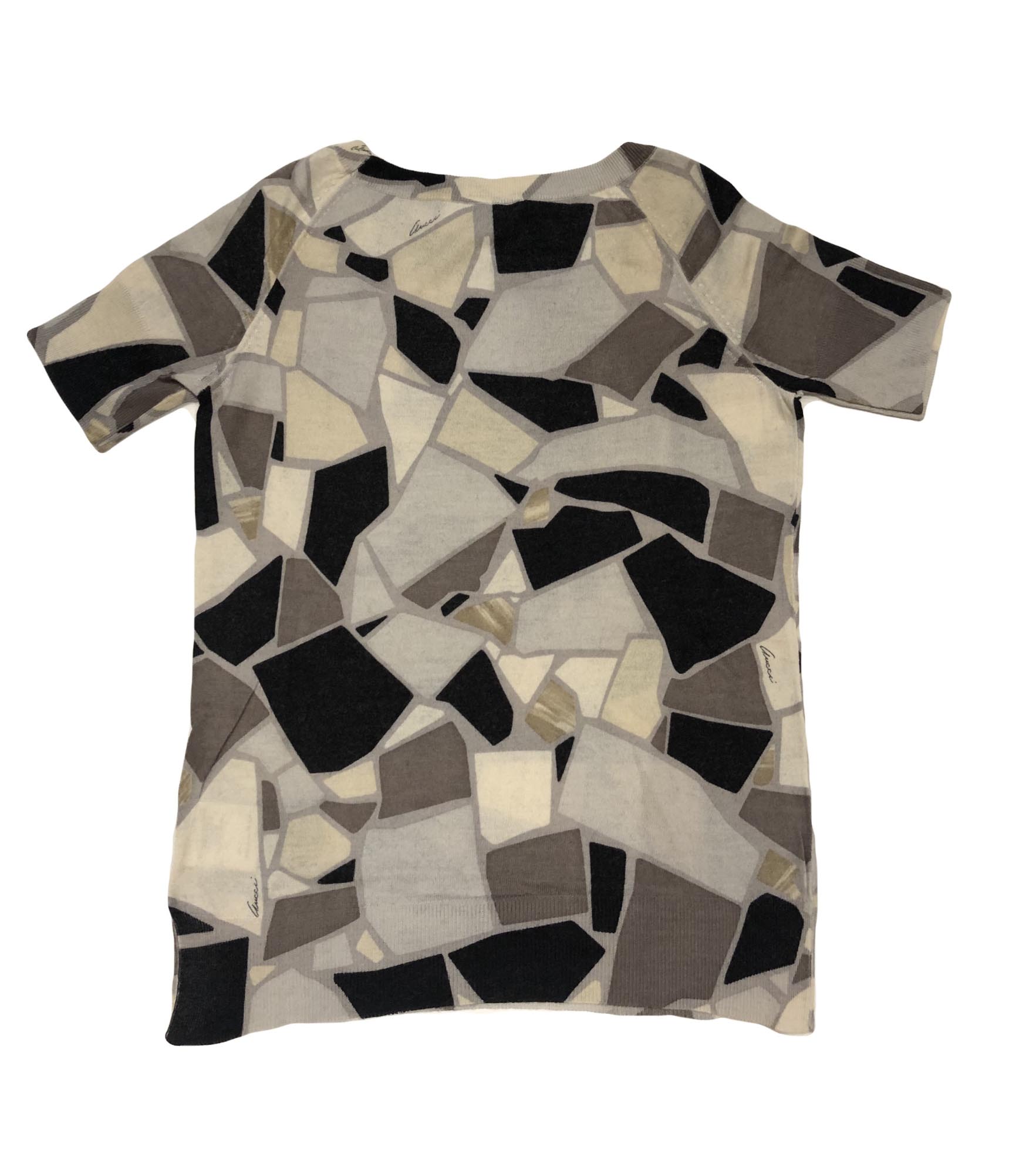 Gucci Cashmere and Silk Pattern Sweater - Image 2