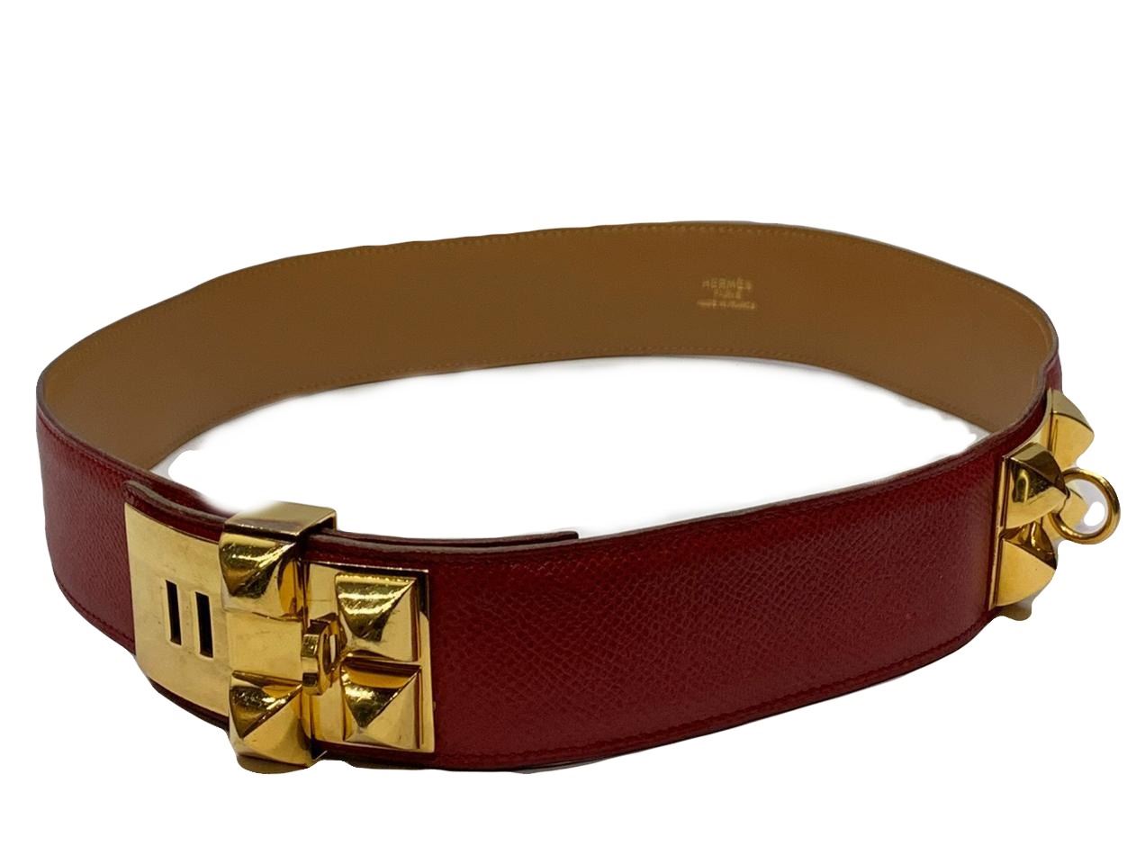 Hermes Red Collier De Chien