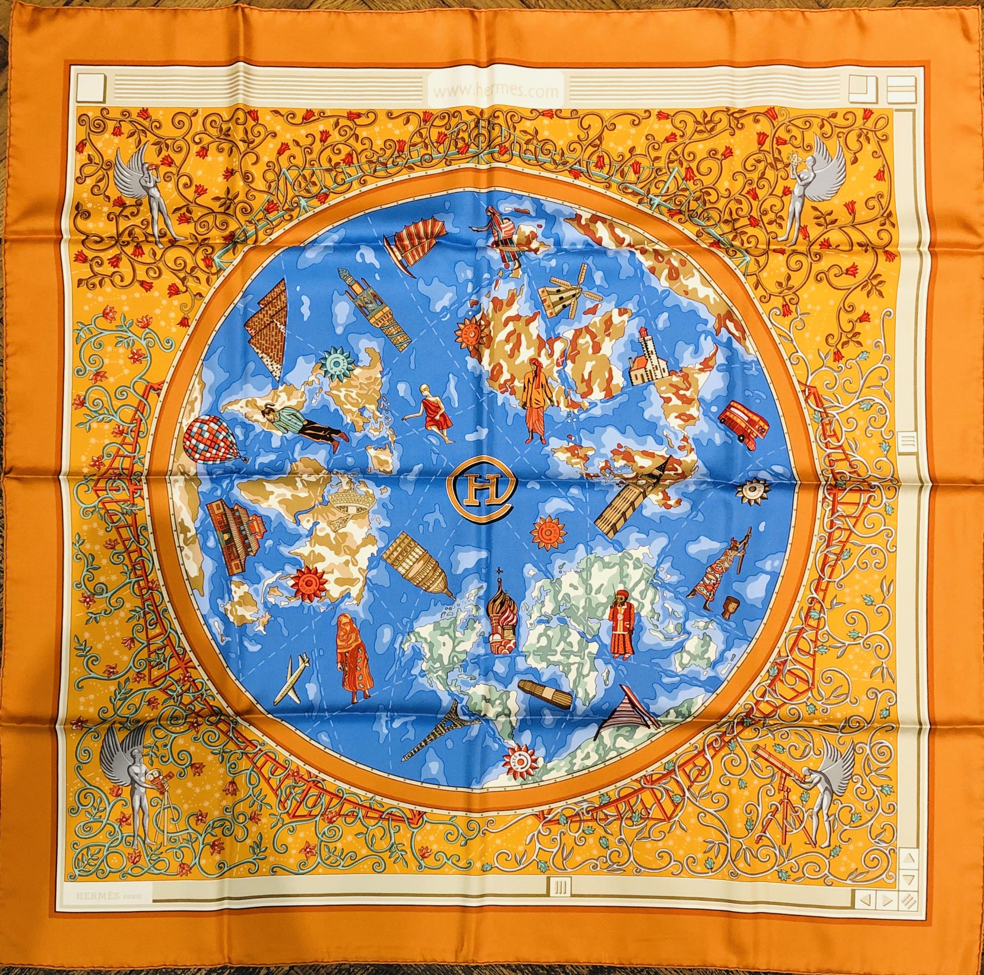 Hermes H Silk Sacrf 90 cm