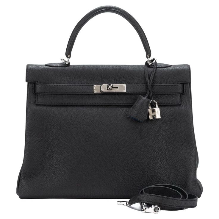 Hermes Kelly Togo Retourne Palladium Hardware 35 cm