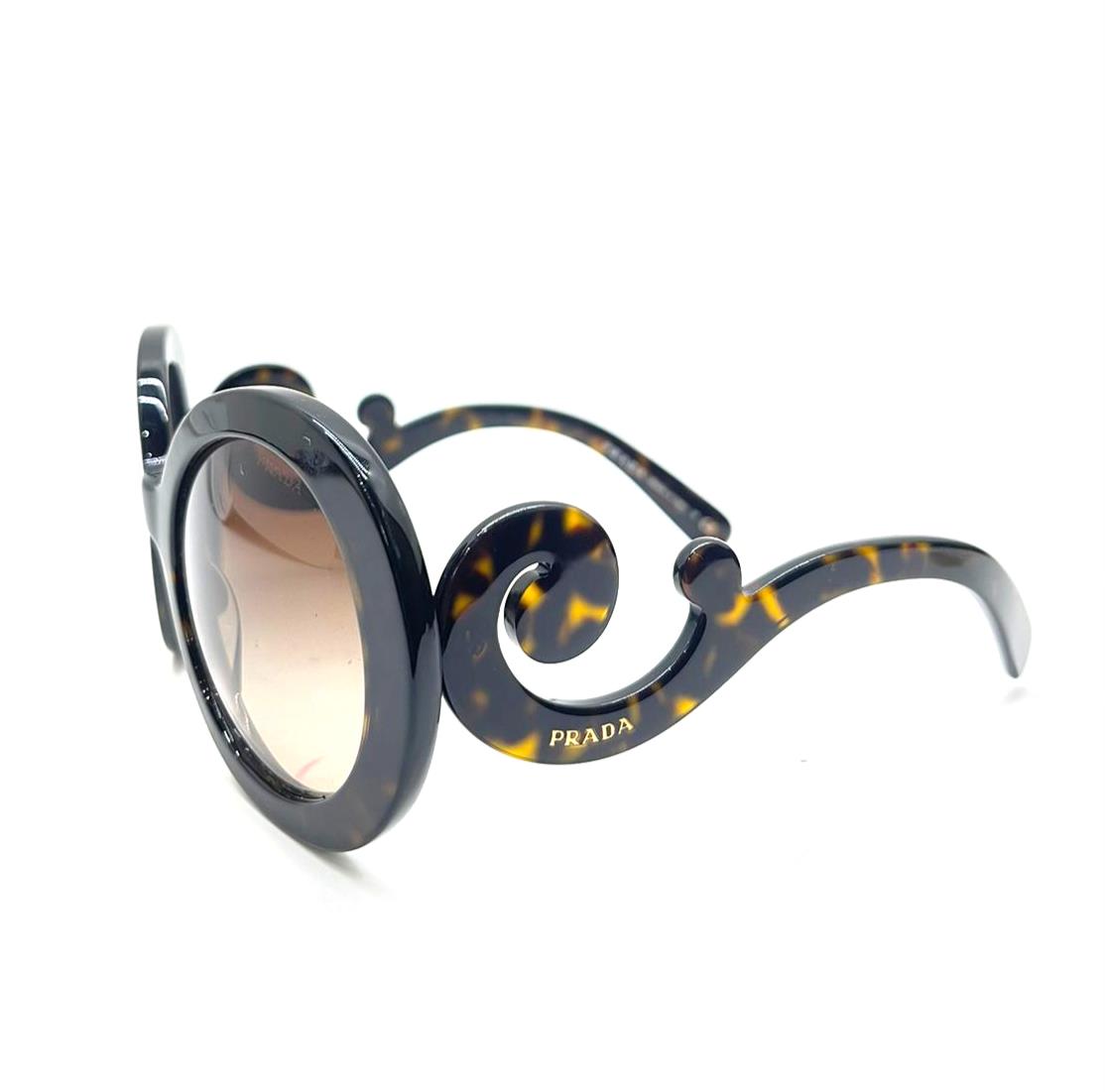 Prada Faux Turtle Shell Sunglasses - Image 2