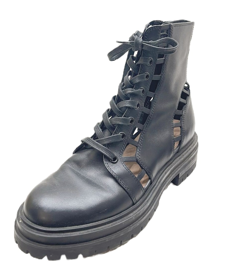 Gianvito Rossi Black Combat Boots - Image 4