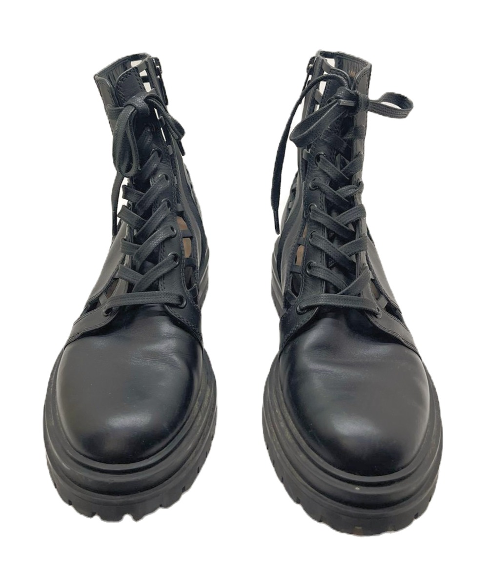 Gianvito Rossi Black Combat Boots - Image 2