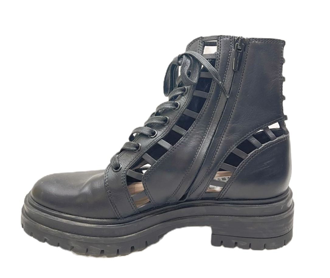 Gianvito Rossi Black Combat Boots - Image 3