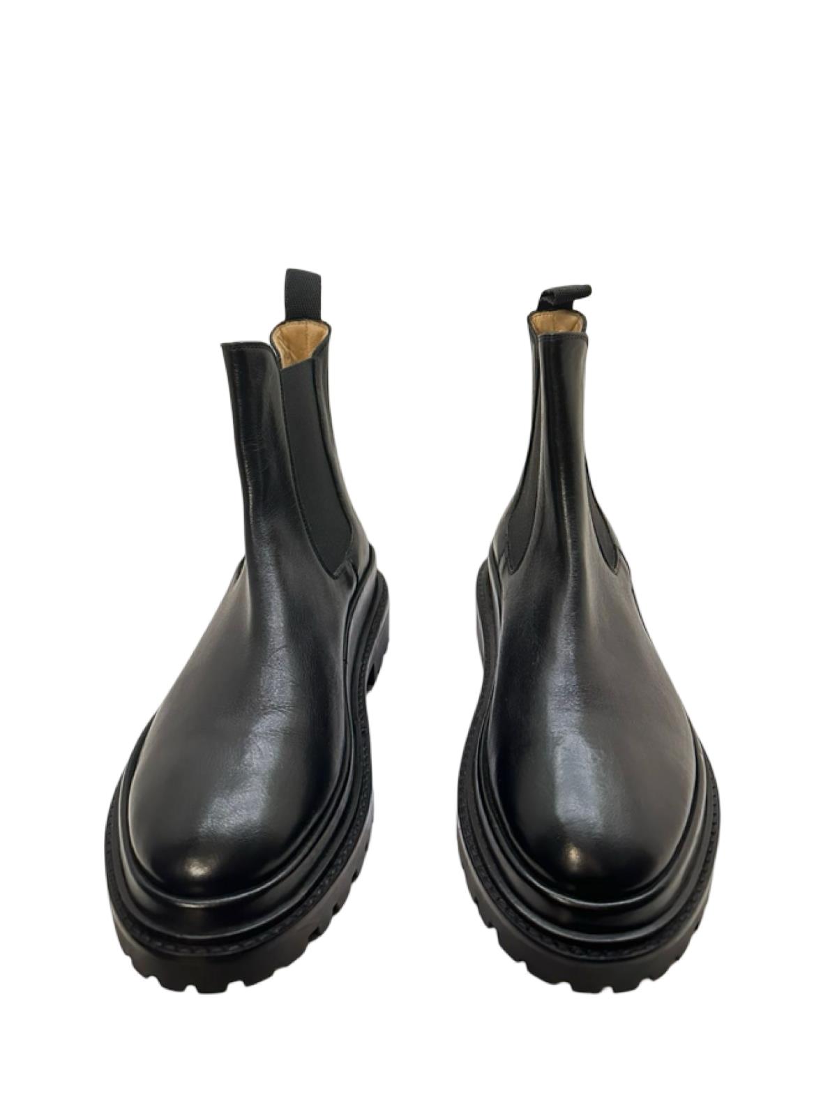 Marant Black Leather Ankle Boots - Image 3