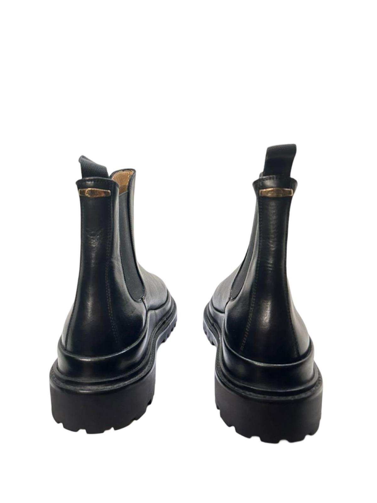 Marant Black Leather Ankle Boots - Image 4