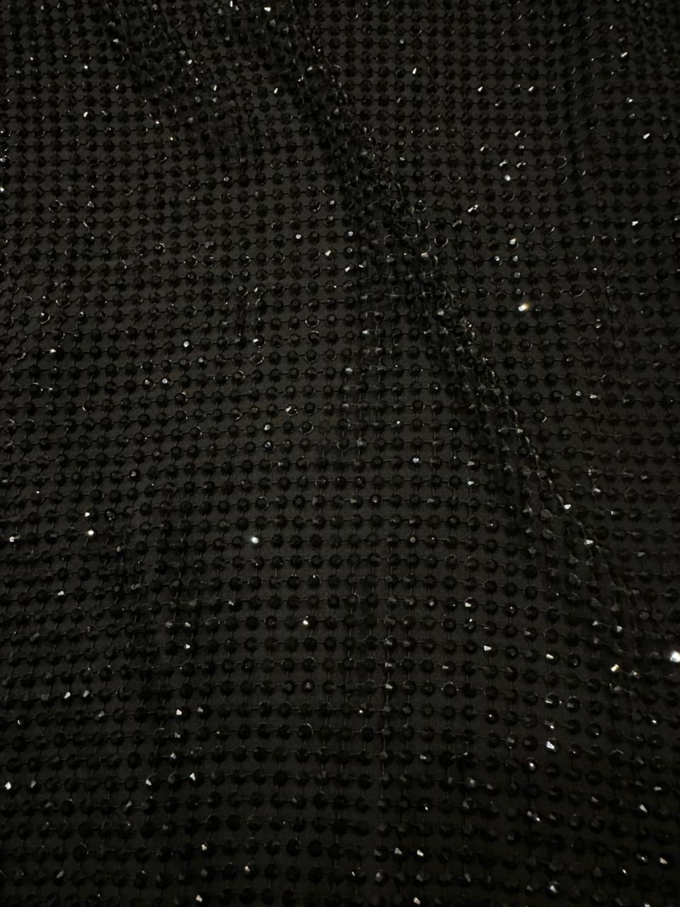 Prada Black Shimmering Mesh Dress - Image 2
