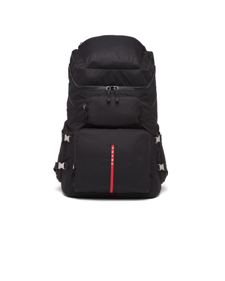 Prada Technical Fabric Men's Black Ski Boot Backpack