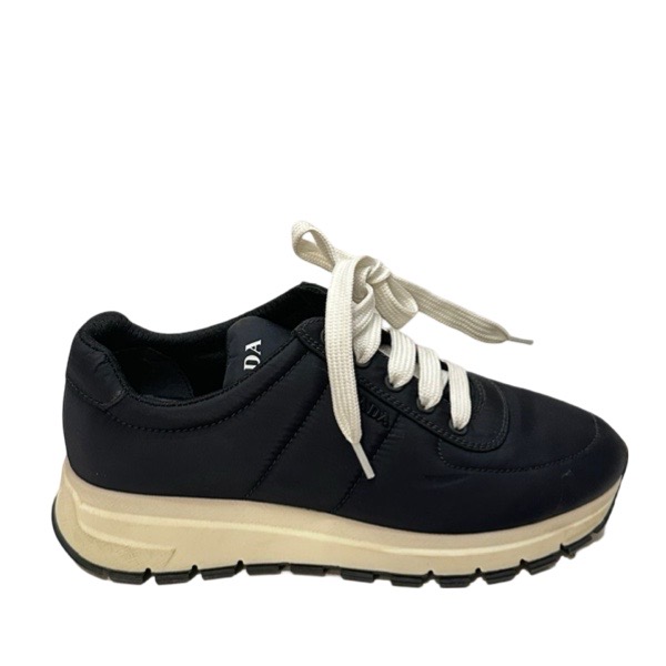 Prada Black Canvas Sneakers