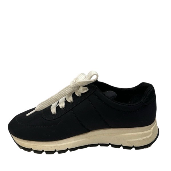 Prada Black Canvas Sneakers - Image 3