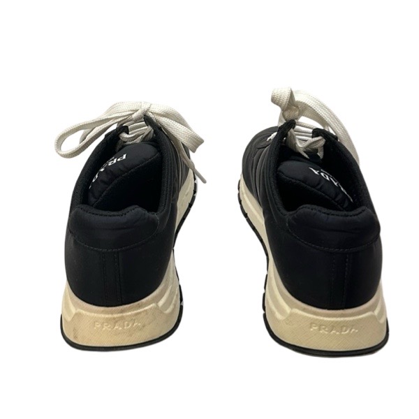 Prada Black Canvas Sneakers - Image 4